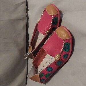 Ablanzoom Floral Boat Shoe